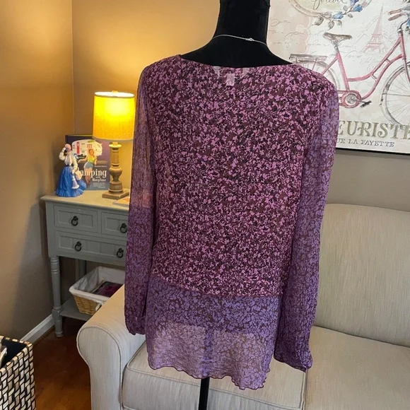 CAbi Long sleeved Blouse, sz Lg - Picture 2 of 9